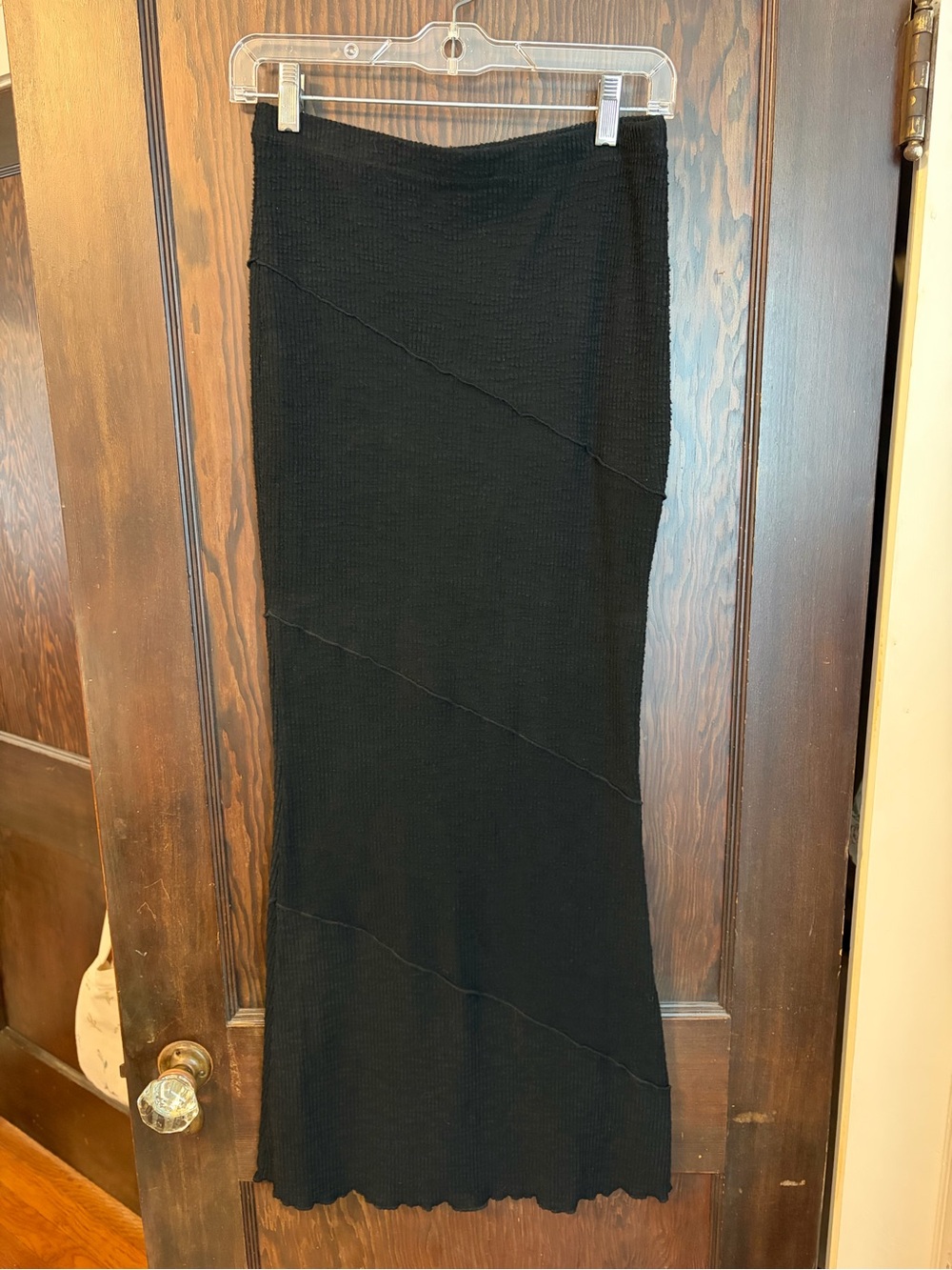 Princess Polly Black Knit Maxi Skirt